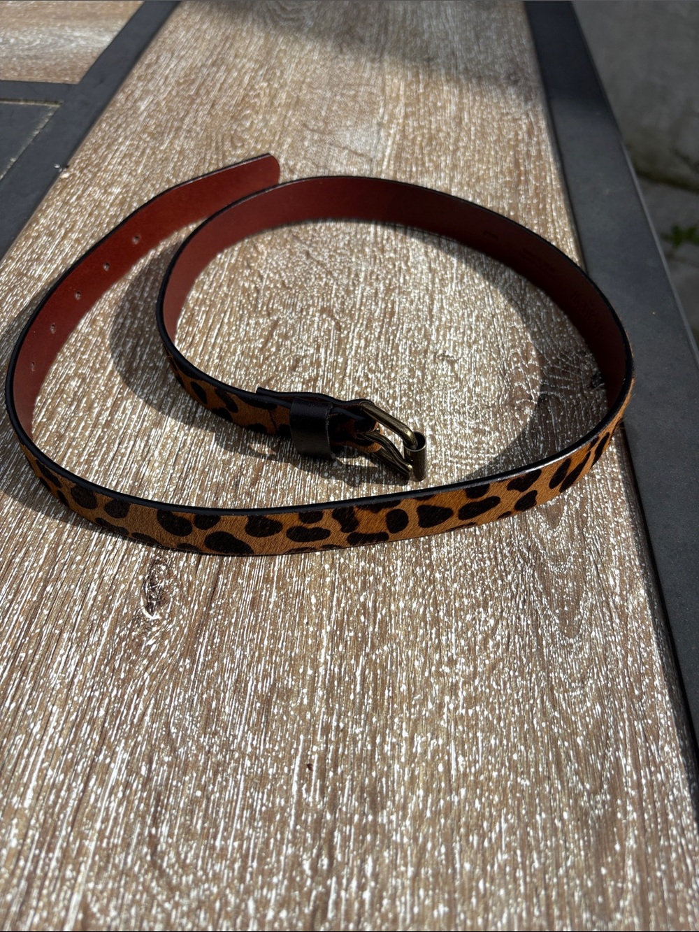 J. Crew Genuine Leather Brown Belt